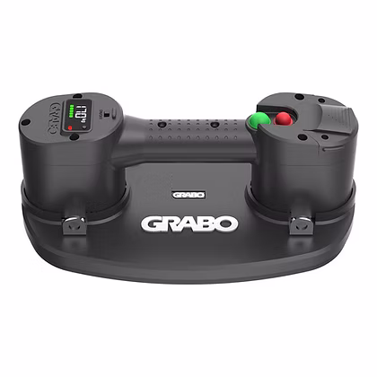 שימוש בידית GRABO להרמה והתקנה מדויקת של משטחים וחומרי עבודה